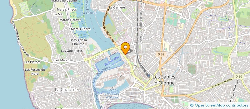 localisation de l'entreprise MONSIEUR ALAIN JABET  LES SABLES D'OLONNE