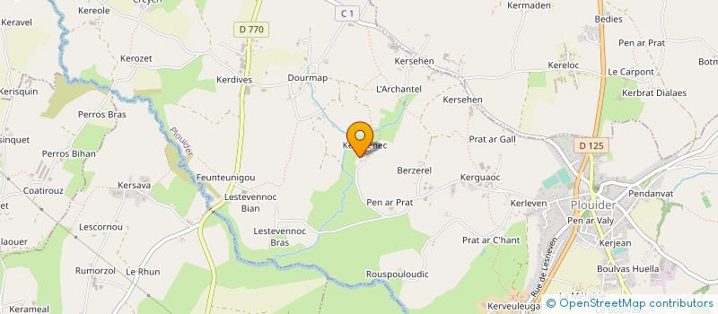 localisation de l'entreprise MONSIEUR ALAIN JACQ à PLOUIDER