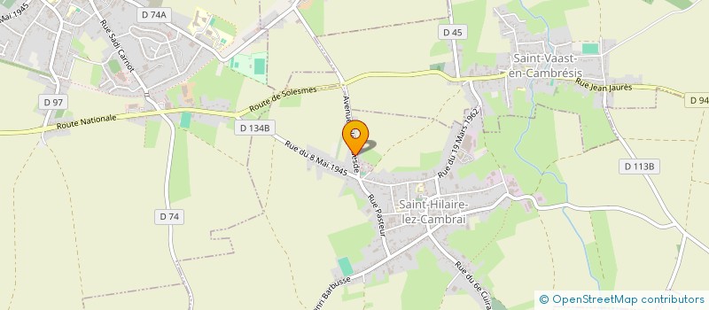 localisation de l'entreprise MONSIEUR ALAIN JACQUEMIN  SAINT-HILAIRE-LEZ-CAMBRAI