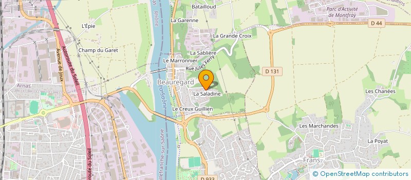 localisation de l'entreprise MONSIEUR ALAIN-JACQUES BORREL  BEAUREGARD