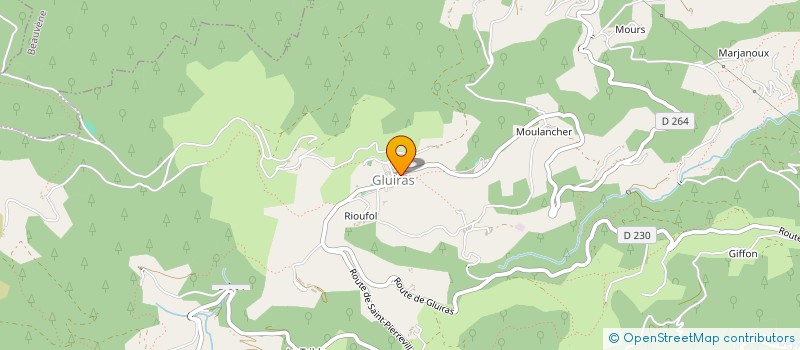 localisation de l'entreprise MONSIEUR ALAIN JACQUES HIVERT  GLUIRAS