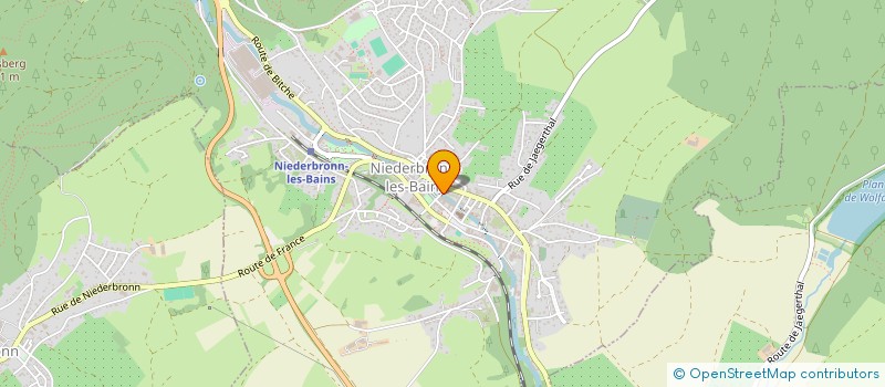 localisation de l'entreprise MONSIEUR ALAIN JAEGLE  NIEDERBRONN-LES-BAINS