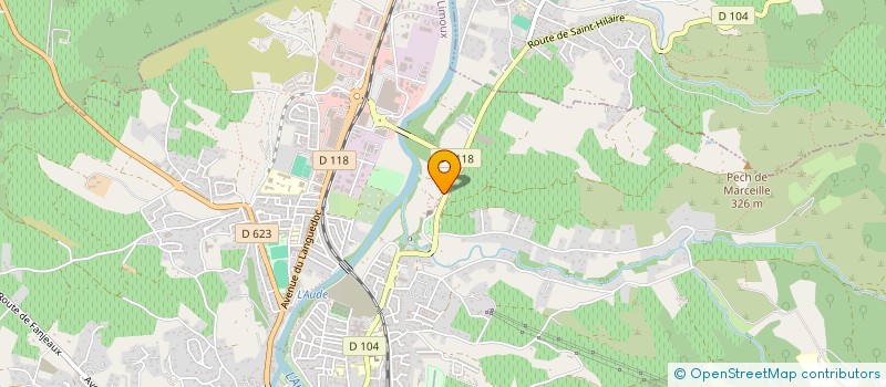 localisation de l'entreprise MONSIEUR ALAIN JALABERT à LIMOUX