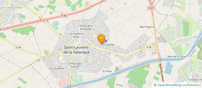 localisation de l'entreprise MONSIEUR ALAIN JALABERT  SAINT-LAURENT-DE-LA-SALANQUE