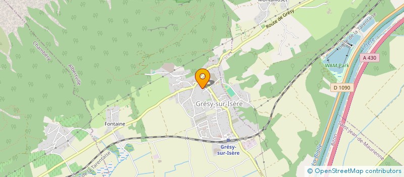 localisation de l'entreprise MONSIEUR ALAIN JALLABERT  GRESY-SUR-ISERE