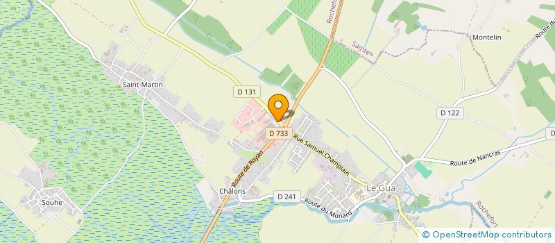 localisation de l'entreprise MONSIEUR ALAIN JAMME  LE GUA