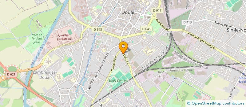 localisation de l'entreprise MONSIEUR ALAIN JANICKI à DOUAI