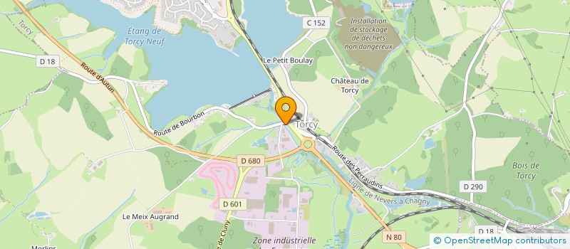 localisation de l'entreprise MONSIEUR ALAIN JAULT  TORCY