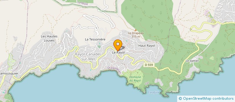 localisation de l'entreprise MONSIEUR ALAIN JAUVAT à RAYOL-CANADEL-SUR-MER