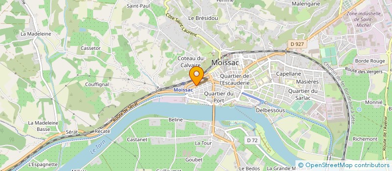 localisation de l'entreprise MONSIEUR ALAIN JEAN  MOISSAC