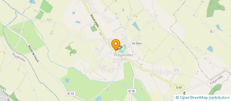 localisation de l'entreprise MONSIEUR ALAIN JEAN TRIAC  FREJAIROLLES