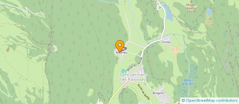 localisation de l'entreprise MONSIEUR ALAIN JOANNY  BELLEY