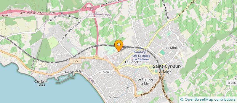 localisation de l'entreprise MONSIEUR ALAIN JOLY à SAINT-CYR-SUR-MER