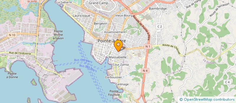 localisation de l'entreprise MONSIEUR ALAIN JOMIE à POINTE A PITRE