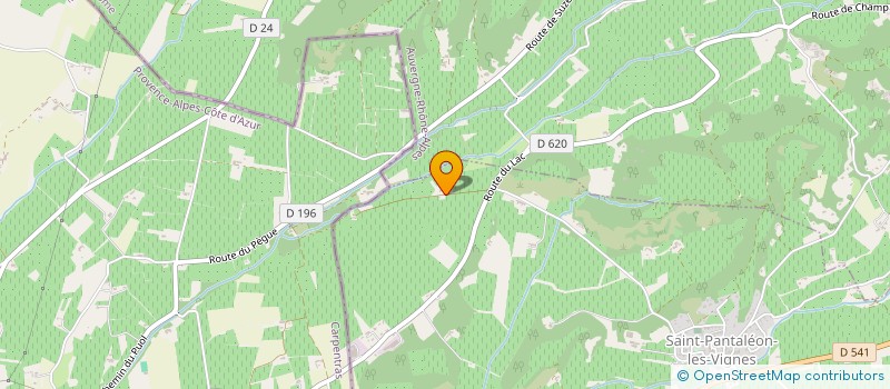 localisation de l'entreprise MONSIEUR ALAIN JOUAULT  SAINT-PANTALEON-LES-VIGNES