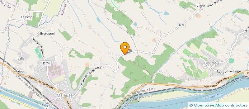 localisation de l'entreprise MONSIEUR ALAIN JOUGLA  MALAUSE