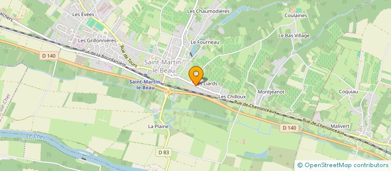 localisation de l'entreprise MONSIEUR ALAIN JOULIN  SAINT-MARTIN-LE-BEAU