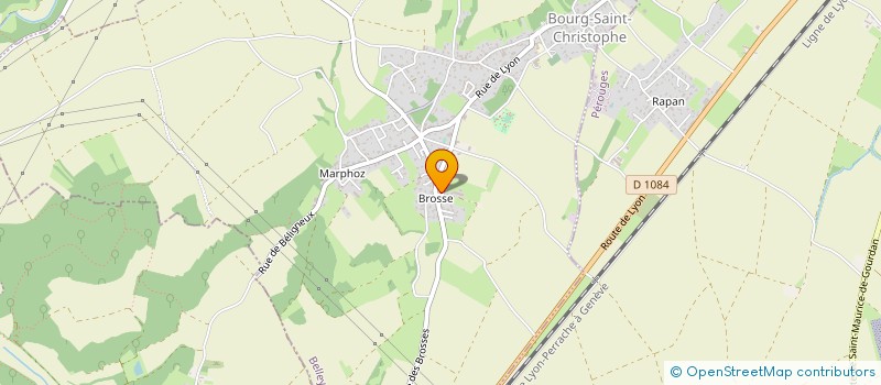 localisation de l'entreprise MONSIEUR ALAIN JOURDAN  BOURG-SAINT-CHRISTOPHE