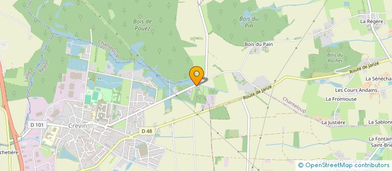 localisation de l'entreprise MONSIEUR ALAIN JOUZEL  CREVIN