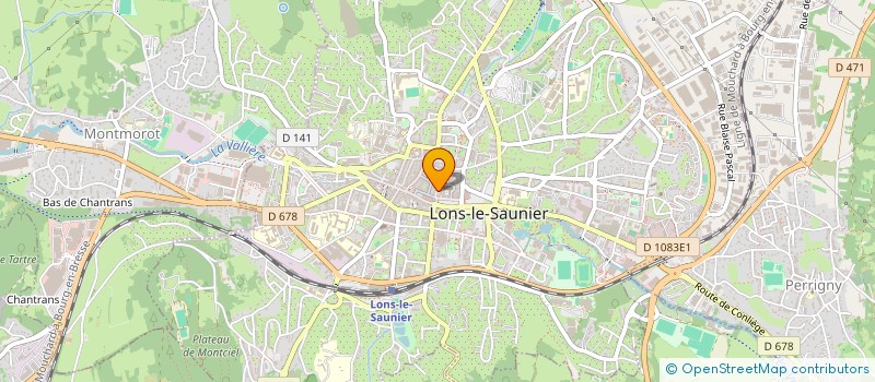 localisation de l'entreprise MONSIEUR ALAIN JOVENIAUX à LONS-LE-SAUNIER