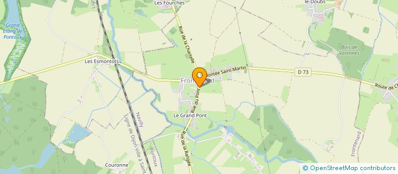 localisation de l'entreprise MONSIEUR ALAIN JUBE  FRONTENARD