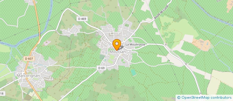localisation de l'entreprise MONSIEUR ALAIN JULLIEN à MOUSSAN