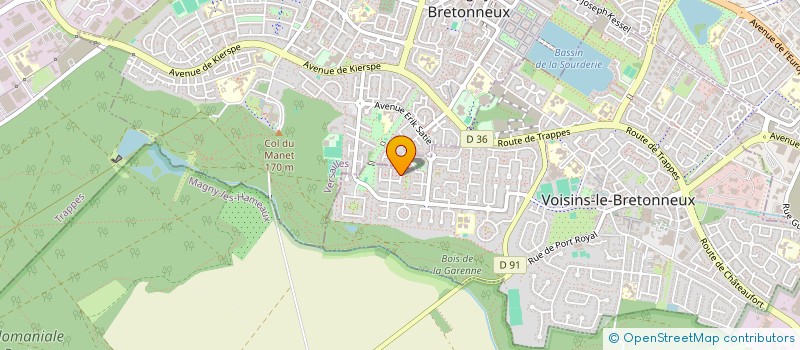 localisation de l'entreprise MONSIEUR ALAIN JULLIEN  VOISINS-LE-BRETONNEUX