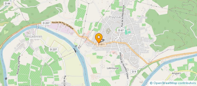 localisation de l'entreprise MONSIEUR ALAIN JUMEL  PRAYSSAC