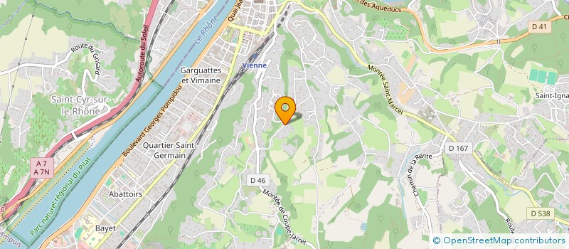 localisation de l'entreprise MONSIEUR ALAIN JURY à VIENNE