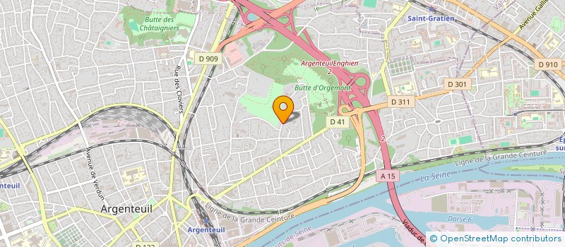 localisation de l'entreprise MONSIEUR ALAIN KAMENI HAPPI  ARGENTEUIL