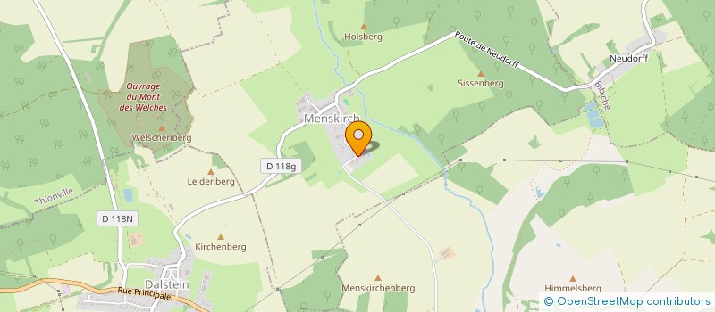 localisation de l'entreprise MONSIEUR ALAIN KAMINSKI  MENSKIRCH