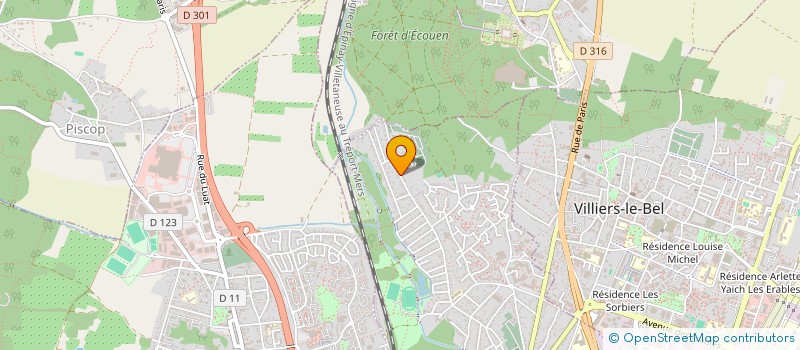 localisation de l'entreprise MONSIEUR ALAIN KAS  SARCELLES