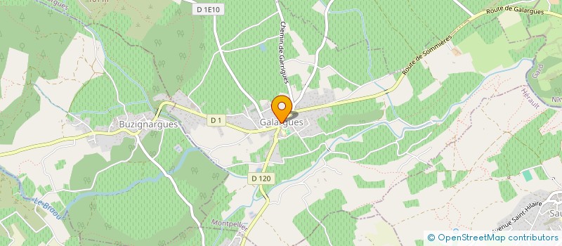 localisation de l'entreprise MONSIEUR ALAIN KASSAB  GALARGUES