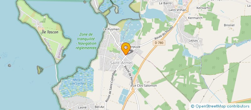 localisation de l'entreprise MONSIEUR ALAIN KERBIRIOU à SAINT-ARMEL