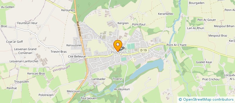 localisation de l'entreprise MONSIEUR ALAIN KERBOAS  MESPAUL