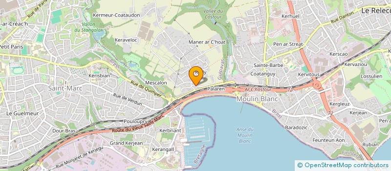 localisation de l'entreprise MONSIEUR ALAIN KERHASCOET  GUIPAVAS