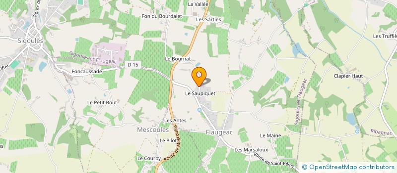 localisation de l'entreprise MONSIEUR ALAIN KERVRAN  SIGOULES-ET-FLAUGEAC