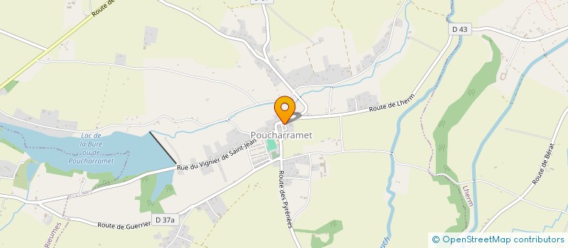 localisation de l'entreprise MONSIEUR ALAIN KLEIN  POUCHARRAMET