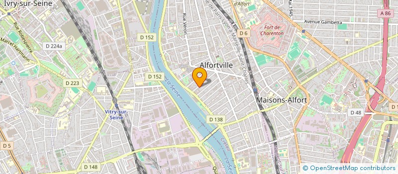 localisation de l'entreprise MONSIEUR ALAIN KLEIN  ALFORTVILLE