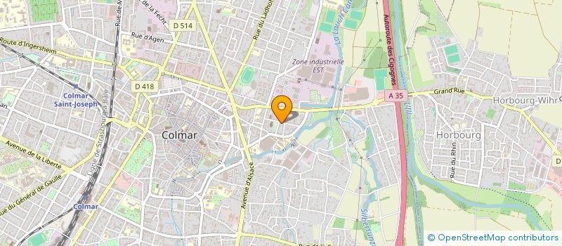 localisation de l'entreprise MONSIEUR ALAIN KLEIN  COLMAR