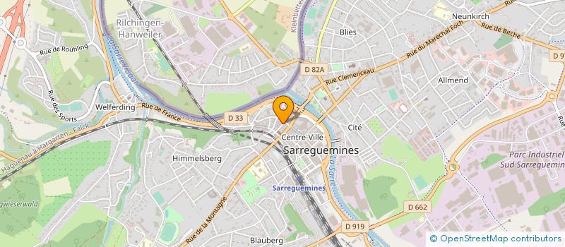 localisation de l'entreprise MONSIEUR ALAIN KOBLER  WLFLING-LES-SARREGUEMINES