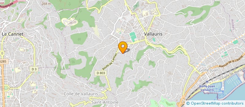 localisation de l'entreprise MONSIEUR ALAIN KOCHERSPERGER à VALLAURIS