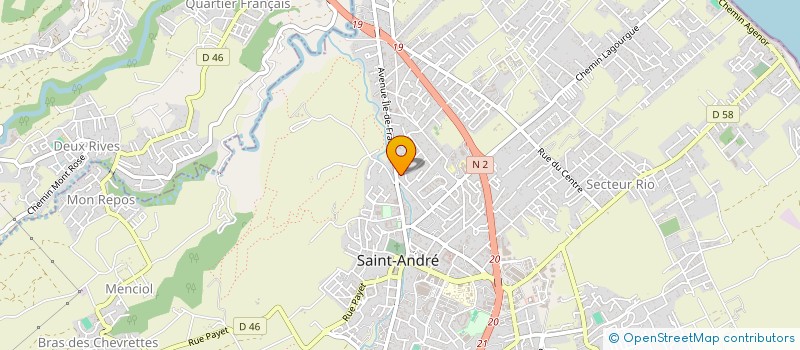 localisation de l'entreprise MONSIEUR ALAIN KON SUN TACK à SAINT-ANDRE