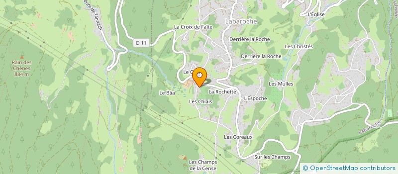 localisation de l'entreprise MONSIEUR ALAIN KOOS  LABAROCHE