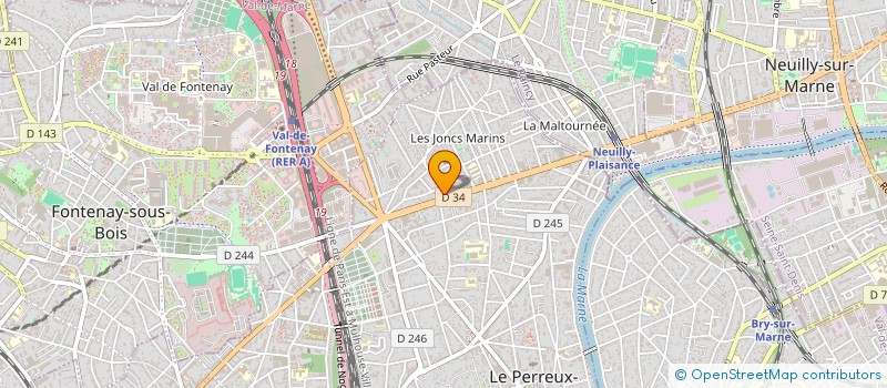 localisation de l'entreprise MONSIEUR ALAIN KORKOS à LE PERREUX-SUR-MARNE