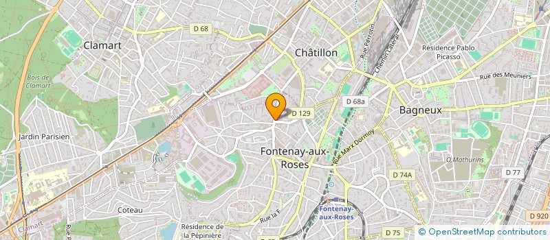 localisation de l'entreprise MONSIEUR ALAIN KOSSI MATONG à FONTENAY-AUX-ROSES