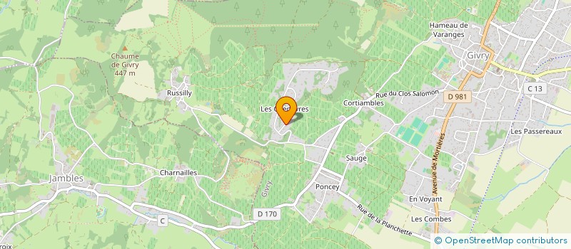 localisation de l'entreprise MONSIEUR ALAIN KUSSI  GIVRY