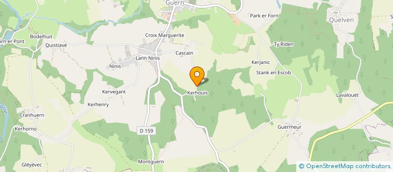 localisation de l'entreprise MONSIEUR ALAIN L'AIGLE  PLUMELIAU-BIEUZY