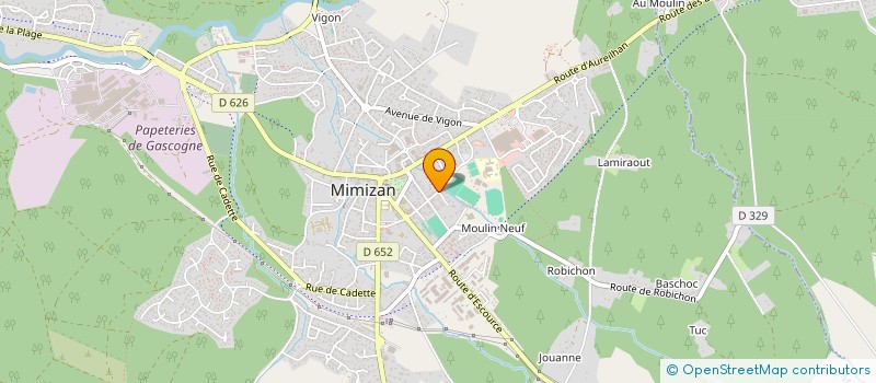 localisation de l'entreprise MONSIEUR ALAIN L'HOIRY  MIMIZAN