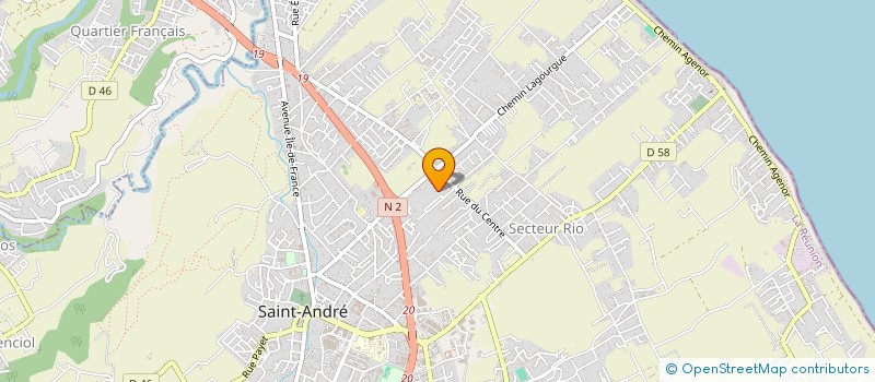 localisation de l'entreprise MONSIEUR ALAIN LABACHE  SAINT-ANDRE